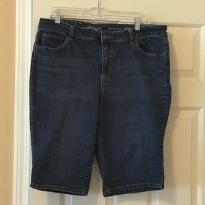 Denim Bermuda shorts